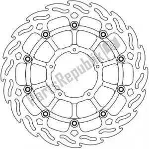MOTO MASTER 6206113228 113228, flame floating disc - Bottom side