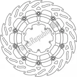 Here you can order the 113233, flame floating disc from Moto Master, with part number 6206113233: