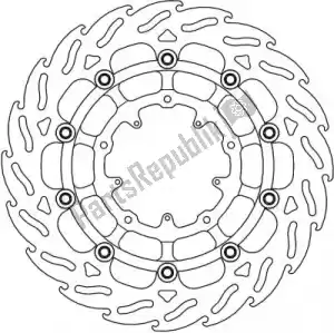 MOTO MASTER 6206113233 113233, flame floating disc - Bottom side