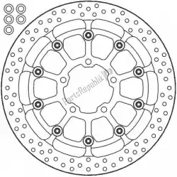 Tutaj możesz zamówić tarcza 116097, halo t-floater alu disc 329 od Moto Master , z numerem części 6215116097: