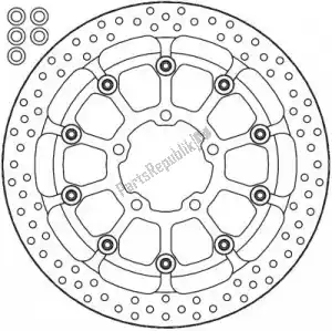 MOTO MASTER 6215116097 tarcza 116097, halo t-floater alu disc 329 - Dół