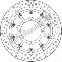 6206116111, Moto Master, Schijf 116111, halo t-floater alu disc 320    , Nieuw