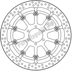 MOTO MASTER 6218116113 disc 116113, halo t-floater alu disc 320 - Bottom side