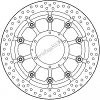 6218117070, Moto Master, Schijf 117070, halo t-floater alu disc 320    , Nieuw