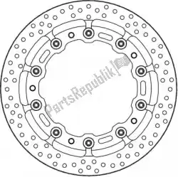 Aqui você pode pedir o 117058, disco halo t-floater alu 320 em Moto Master , com o número da peça 6206117058: