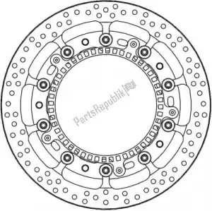 MOTO MASTER 6218117072 tarcza 117072, halo t-floater alu disc 320 - Dół