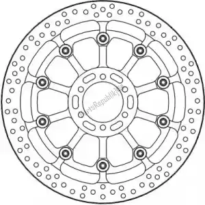 MOTO MASTER 6218117076 disco 117076, disco in alluminio halo t-floater 320 - Il fondo