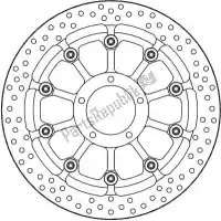 6218117078, Moto Master, Schijf 117078, halo t-floater alu disc 320    , Nieuw