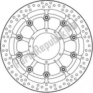 MOTO MASTER 6218117075 disco 117075, disco halo t-floater alu 320 - Lado inferior