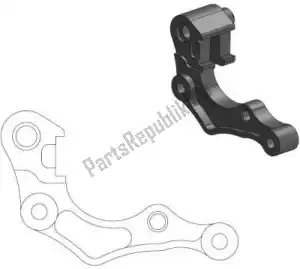 MOTO MASTER 6282211118 spare part 211118, caliper adapter bracket - Bottom side