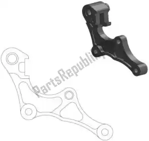 MOTO MASTER 6282211119 spare part 211119, caliper adapter bracket - Bottom side