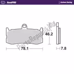Here you can order the brake pad 407306, carbon racing from Moto Master, with part number 6257407306: