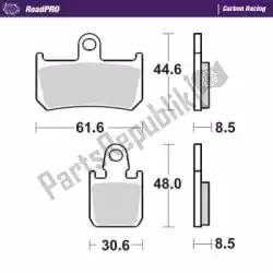 Here you can order the brake pad 406906, carbon racing from Moto Master, with part number 6257406906: