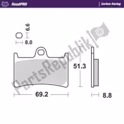 Ici, vous pouvez commander le plaquette de frein 402806, carbone racing auprès de Moto Master , avec le numéro de pièce 6257402806: