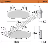 6257410501, Moto Master, Klocek hamulcowy 410501, spiek    , Nowy