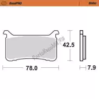 6257413101, Moto Master, Brake pad 413101, sinter    , New