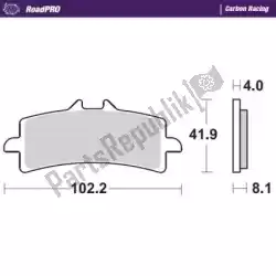 Ici, vous pouvez commander le plaquette de frein 408106, carbone racing auprès de Moto Master , avec le numéro de pièce 6257408106: