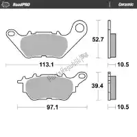 6257414004, Moto Master, Brake pad 414004, organic    , New