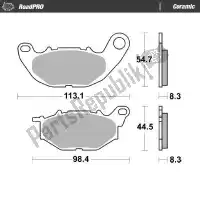 6257413904, Moto Master, Pastilha de freio 413904, orgânica    , Novo