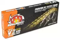 2702130, Moto Master, Chain, race 420 v2 gold 130    , New