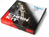 39310025G, Tsubaki, Kit chaine chainkit, chaine dorée & noire    , Nouveau