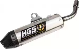 HGS HGKT2003112 exh silencer alu carb. end cap - Onderkant