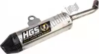 HGHO2001112, HGS, Ehx silenciador alumínio carbono. tampa final    , Novo