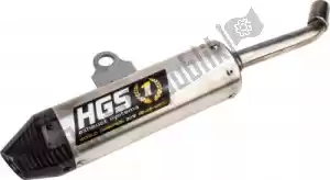 HGS HGKA2003112 ehx silencer aluminum carbon. end cap - Bottom side