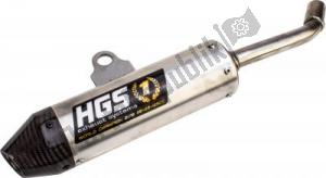 HGS HGYA2001112 ehx schalldämpfer aluminium carbon. Endkappe - Unterseite
