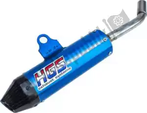 HGS HGYA2002132 silenciador escape aluminio azul carburador. tapa final - Lado inferior