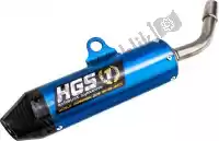 HGKT2003132, HGS, Exh silenciador de alumínio azul carb. tampa final    , Novo