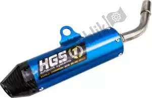 HGS HGKT2104132 exh silencer alu blue carb. end cap - Onderkant