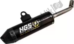 HGS HGYA2002142 exh silencer alu black carb. end cap - Onderkant
