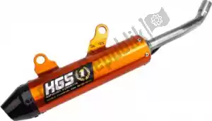 HGS HGKT2010122 exh silencer alu orange carb. end cap - Onderkant