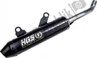 HGKT2106142, HGS, Scarico silenziatore alluminio nero carb. tappo di chiusura    , Nuovo
