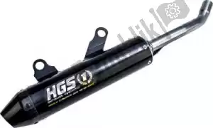 HGS HGKT2013142 exh silencer alu black carb. end cap - Onderkant