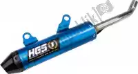 HGKT2009132, HGS, Exh silencer alu blue carb. end cap    , Nieuw