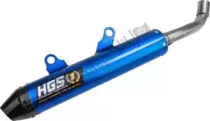 HGS HGKT2016132 scarico silenziatore alluminio blu carb. tappo terminale ovale - Il fondo