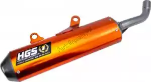 HGS HGKT2016121 silenciador ehx alu naranja ovalado - Lado inferior