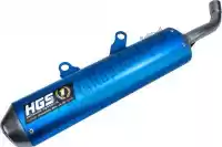 HGKT2015231, HGS, Ehx silencer alu enduro blue    , New