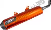 HGKT2015221, HGS, Ehx silencer alu enduro orange    , New