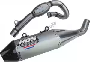 HGS HGKT3005112 exh complete system aluminum carb. end cap - Bottom side