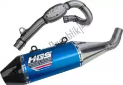 Here you can order the exh complete system aluminum blue carb. End cap from HGS, with part number HGYA3004132: