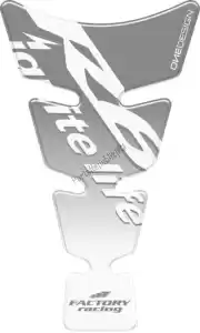 PRINT 60890378 protector de depósito logo en forma de espíritu r6 plateado sobre transparente - Lado superior