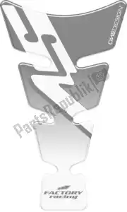 PRINT 60890381 tank pad spirit shape logo sv silver on clear - Bottom side