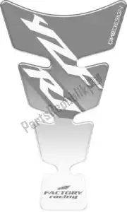 PRINT 60890382 tank pad spirit shape logo r1 silver on clear - Upper side
