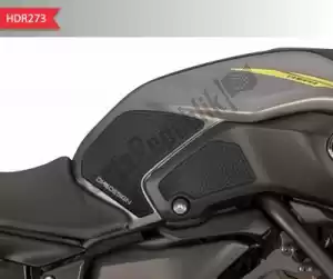 PRINT 60890056 almofada do tanque lateral hdr mt-07 yamaha 2018 preto - Lado inferior