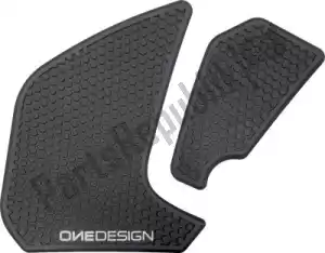 PRINT 60890056 almofada do tanque lateral hdr mt-07 yamaha 2018 preto - Lado superior