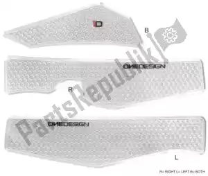 PRINT 60890019 tank pad side hdr kx 450f 2016/2018 clear - Bottom side