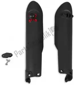 UFO GG07136001 bs vv fork protectos with quick starter black - Bottom side